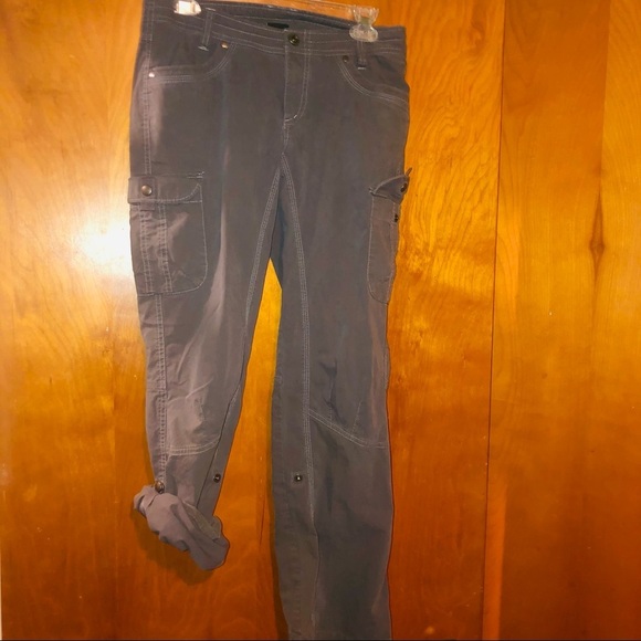 Women Kuhl Splash gray roll up pants 6 short - Picture 2 of 4